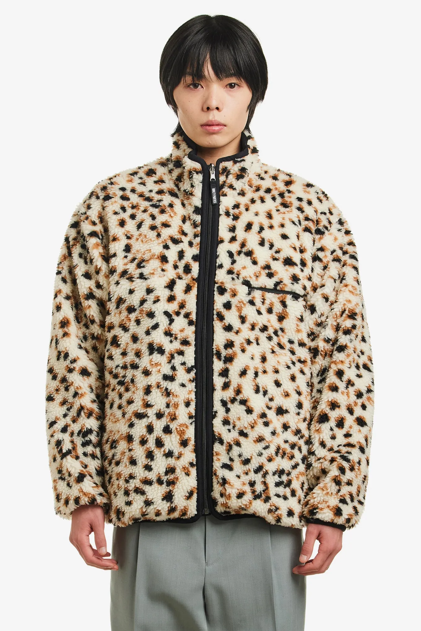 REVERSIBLE LEOPARD BOA JACKET