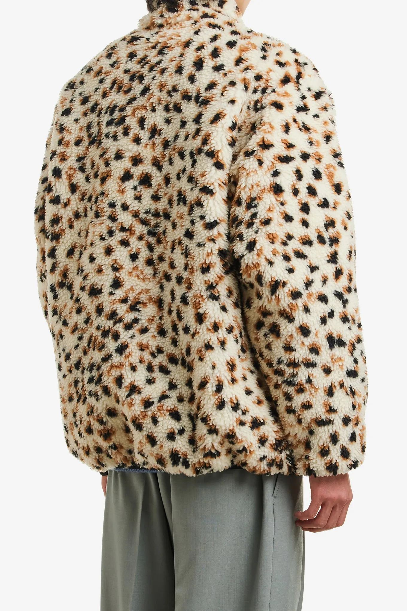 REVERSIBLE LEOPARD BOA JACKET