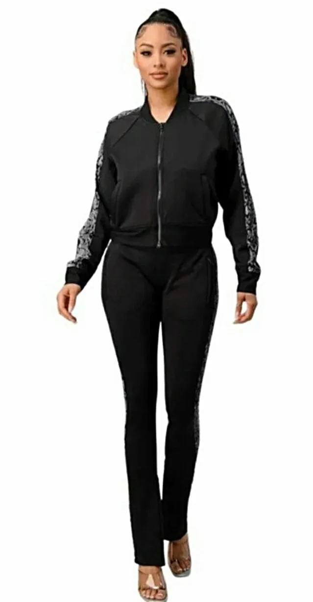 Round Midnight 2pc Jogger /Track Set