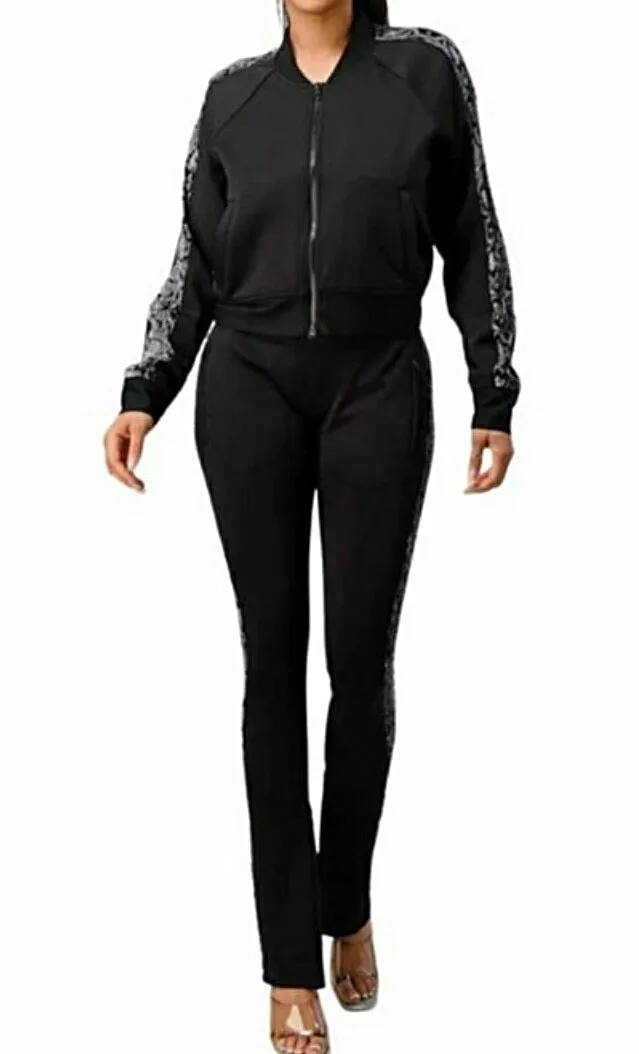 Round Midnight 2pc Jogger /Track Set