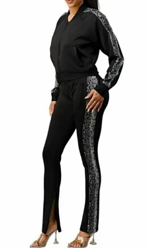 Round Midnight 2pc Jogger /Track Set