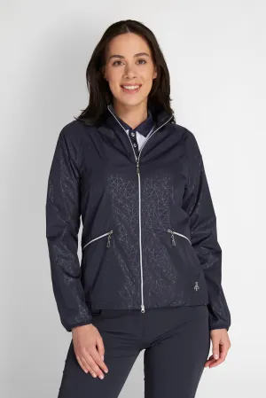SIZE 10 - GREEN LAMB Keeva Jacquard Windbreaker Jacket 932 Navy