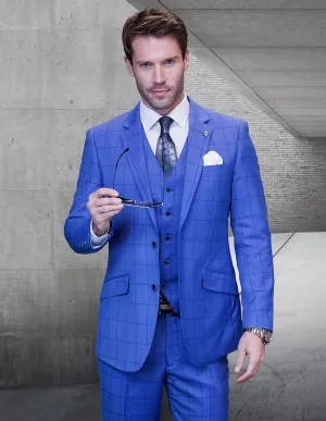Statement 3 Piece Vested Wool/Cashmere Suit