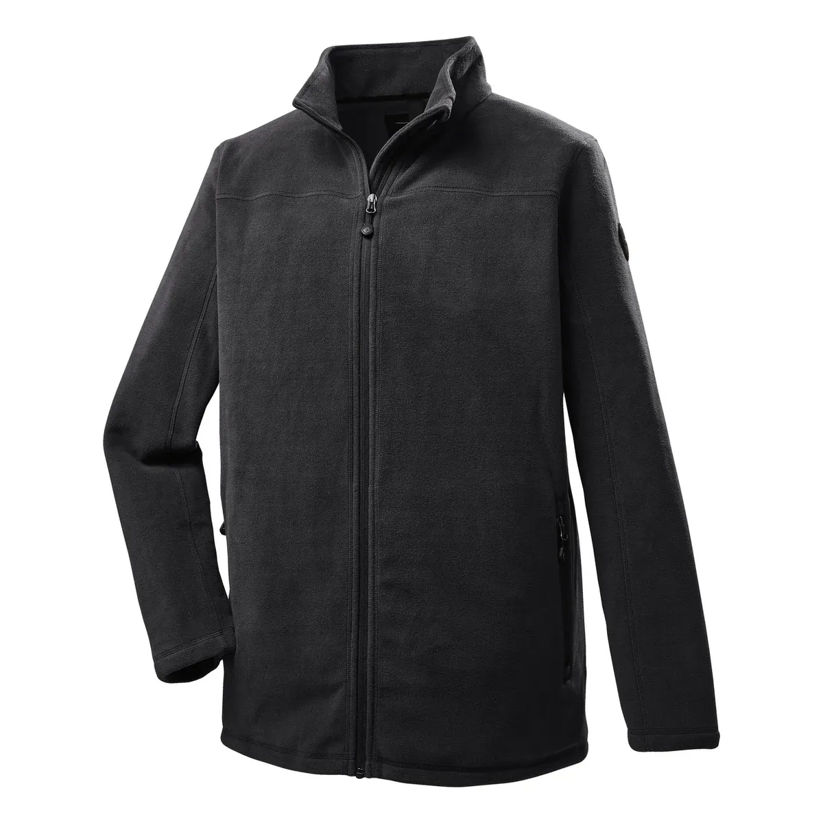 Stoy Earle Mens Plus Size Zip Fleece Jacket Black Sizes 2XL-6XL