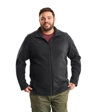 Stoy Earle Mens Plus Size Zip Fleece Jacket Black Sizes 2XL-6XL
