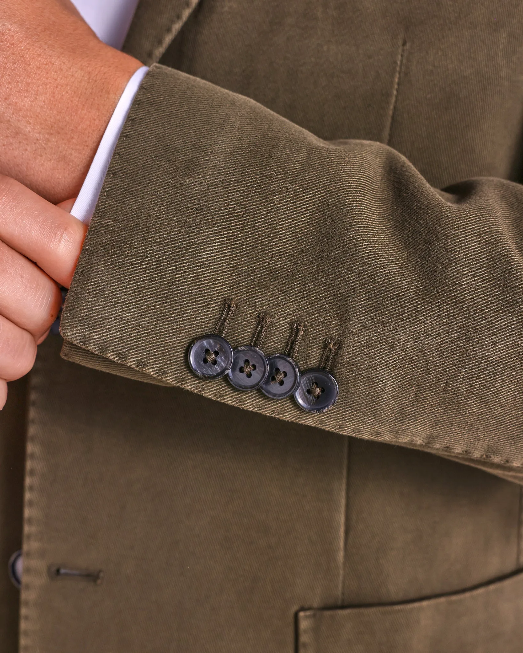 The LBM - Cotton/Cashmere Soft Jacket - Olive