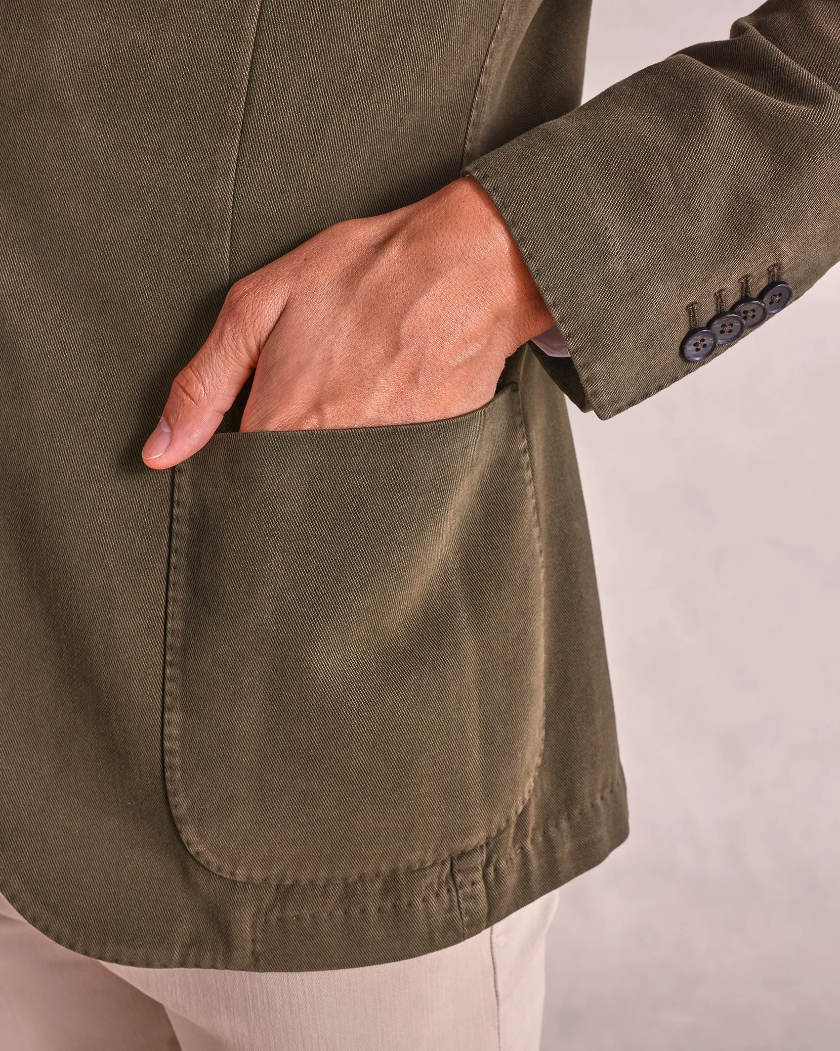 The LBM - Cotton/Cashmere Soft Jacket - Olive