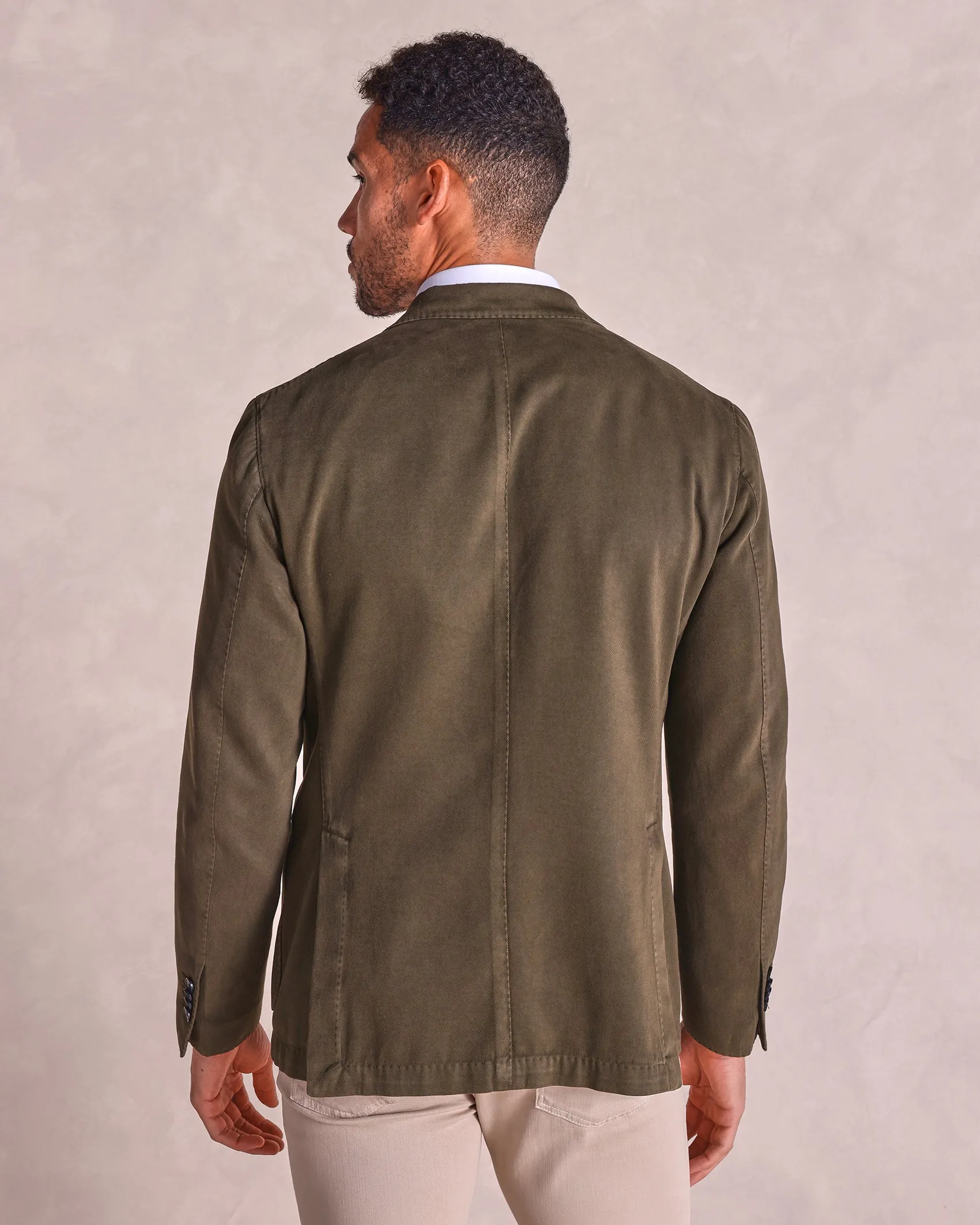 The LBM - Cotton/Cashmere Soft Jacket - Olive
