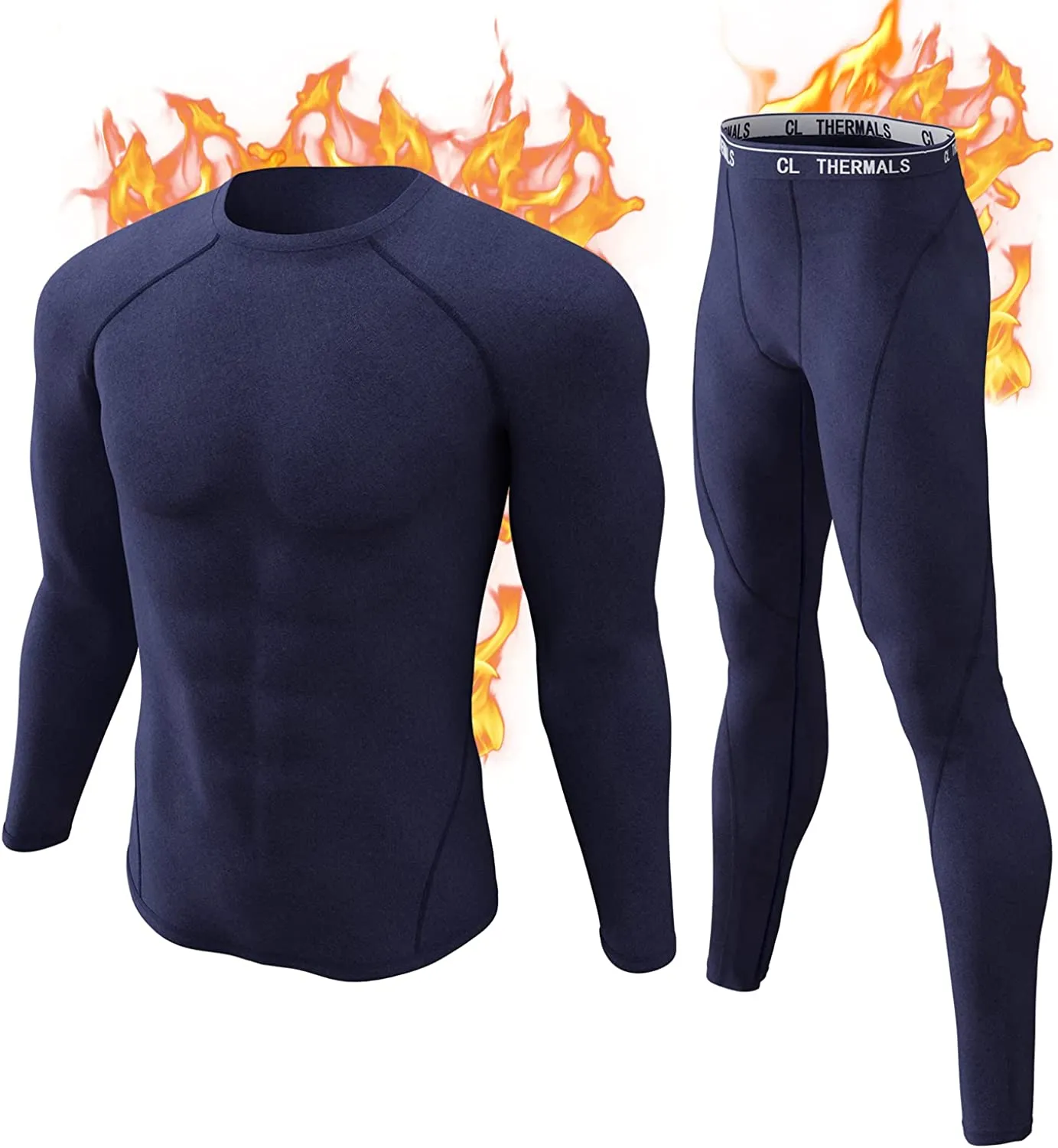 Thermal Underwear Set Winter Hunting Gear Sport Long Johns Base Layer Bottom Top Midweight