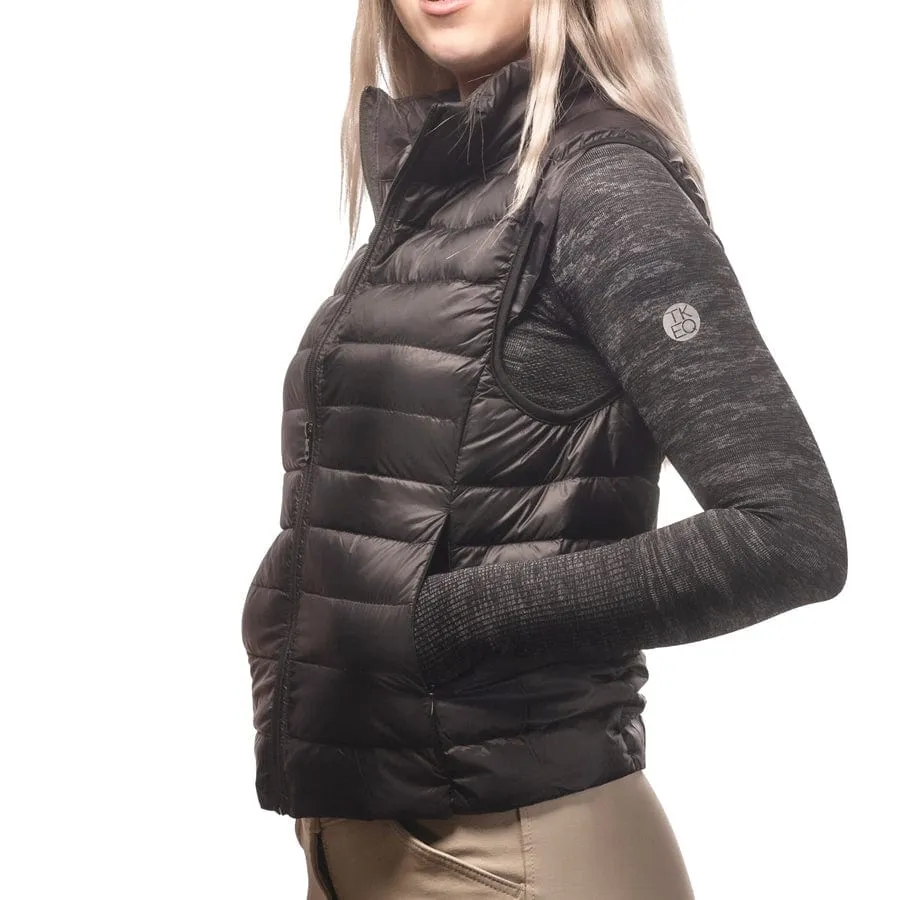 TKEQ- EZ Packable Down Vest (Matte Black)