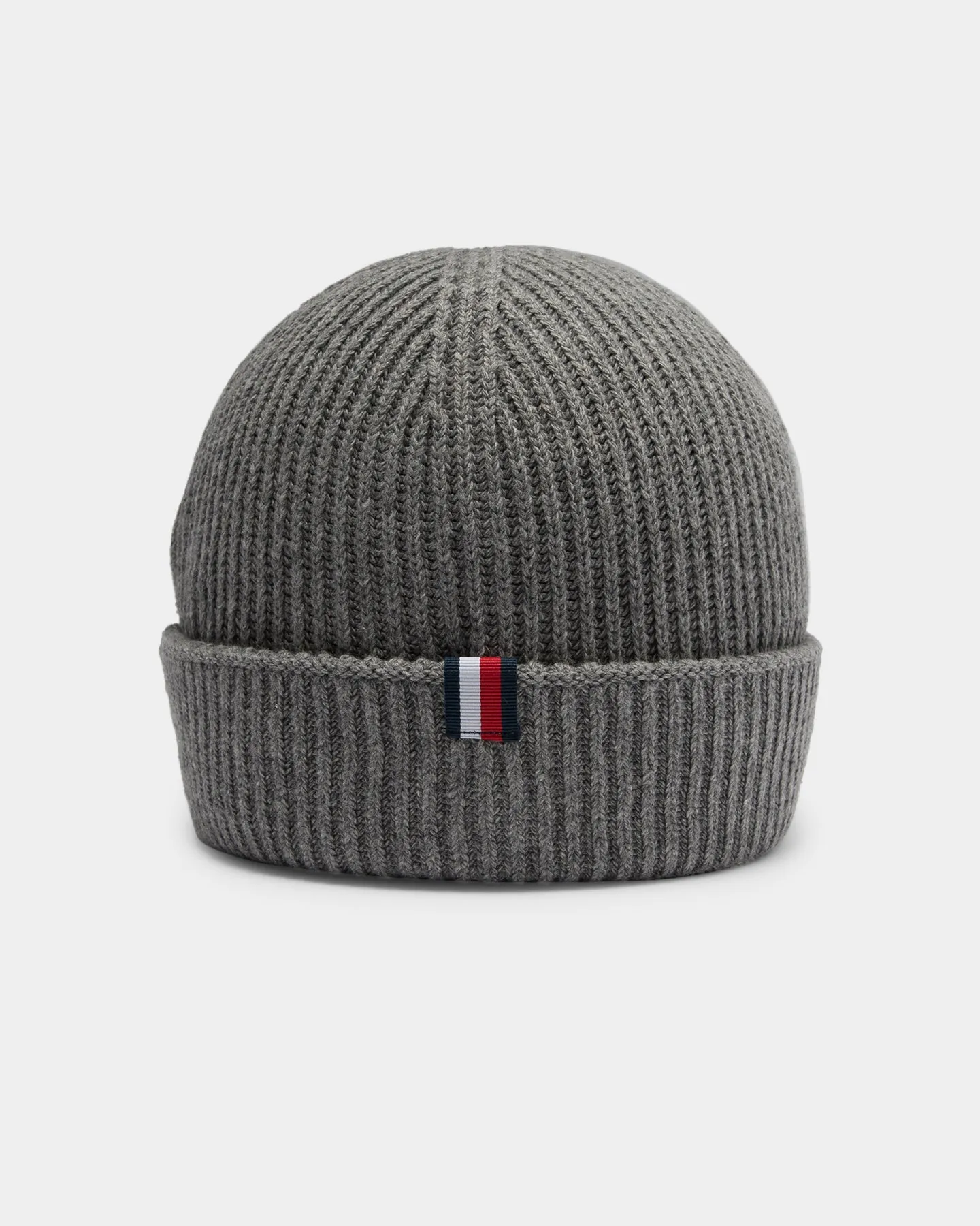 Tommy Jeans Men's Outdoors Patch Beanie Mid Grey Melange