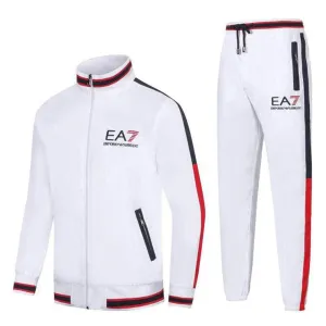 Tracksuit With Full Zip - White