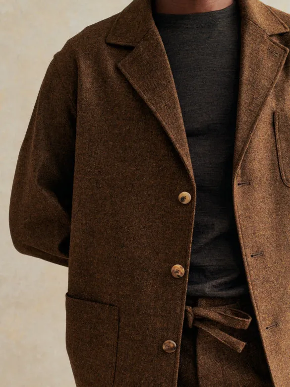 Traveler Jacket Lambswool Twill - Chestnut