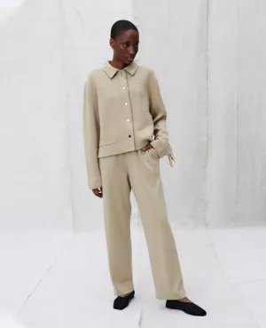 Unisex Jacket aus Cashmere-Mischung in Beige