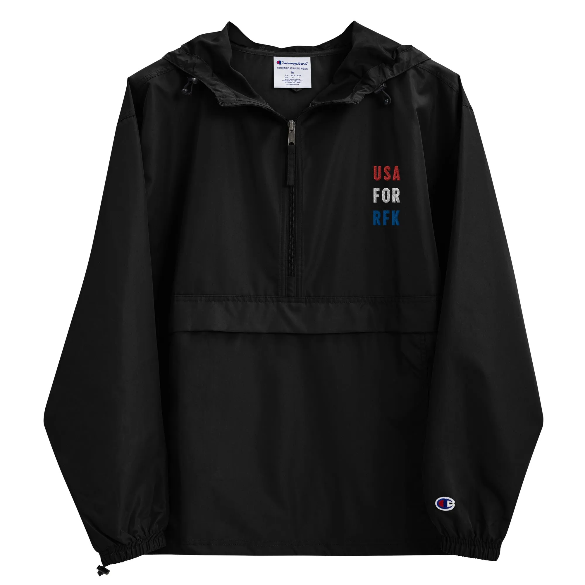 USA for RFK Embroidered Champion Packable Jacket