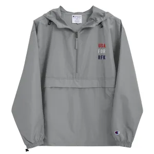 USA for RFK Embroidered Champion Packable Jacket