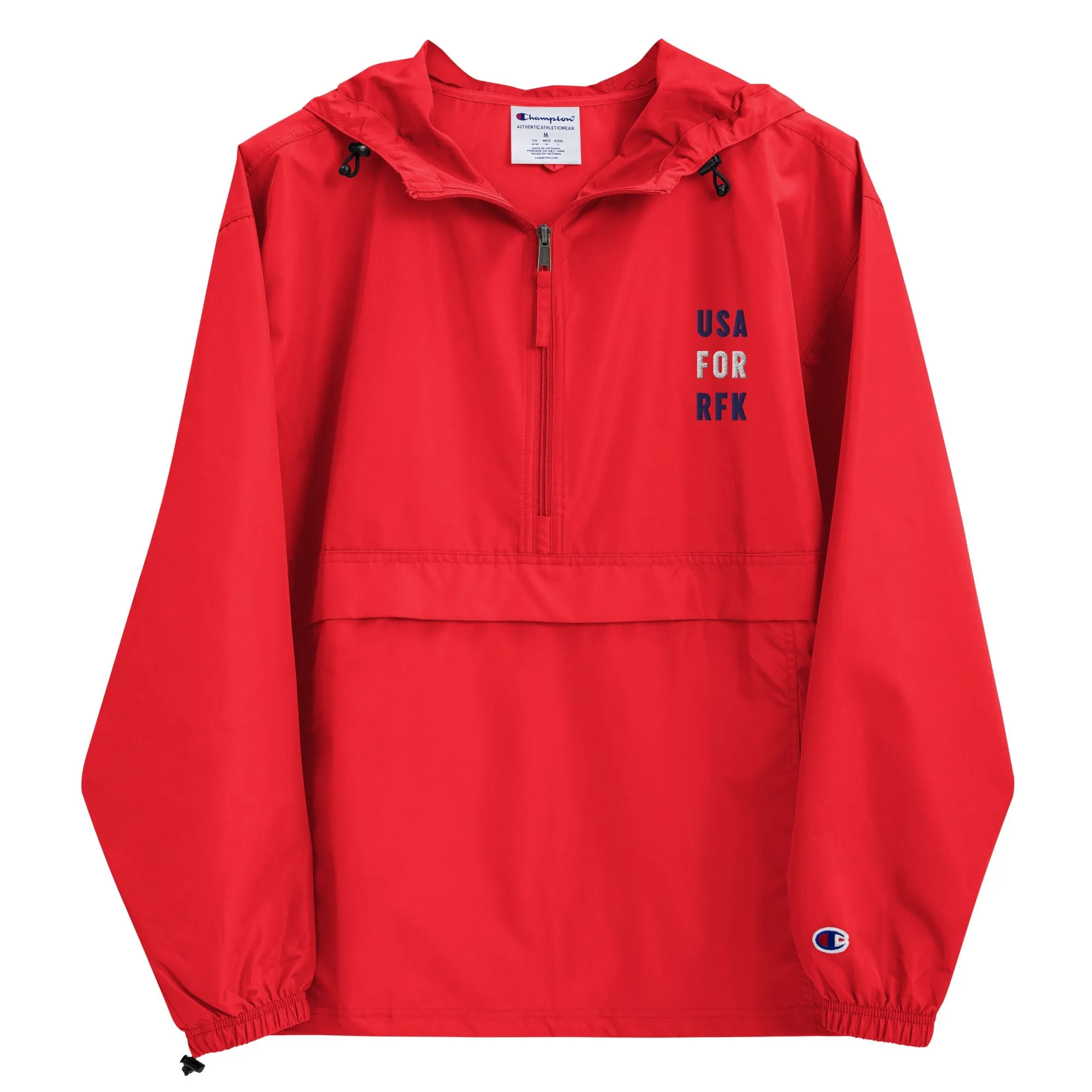 USA for RFK Embroidered Champion Packable Jacket