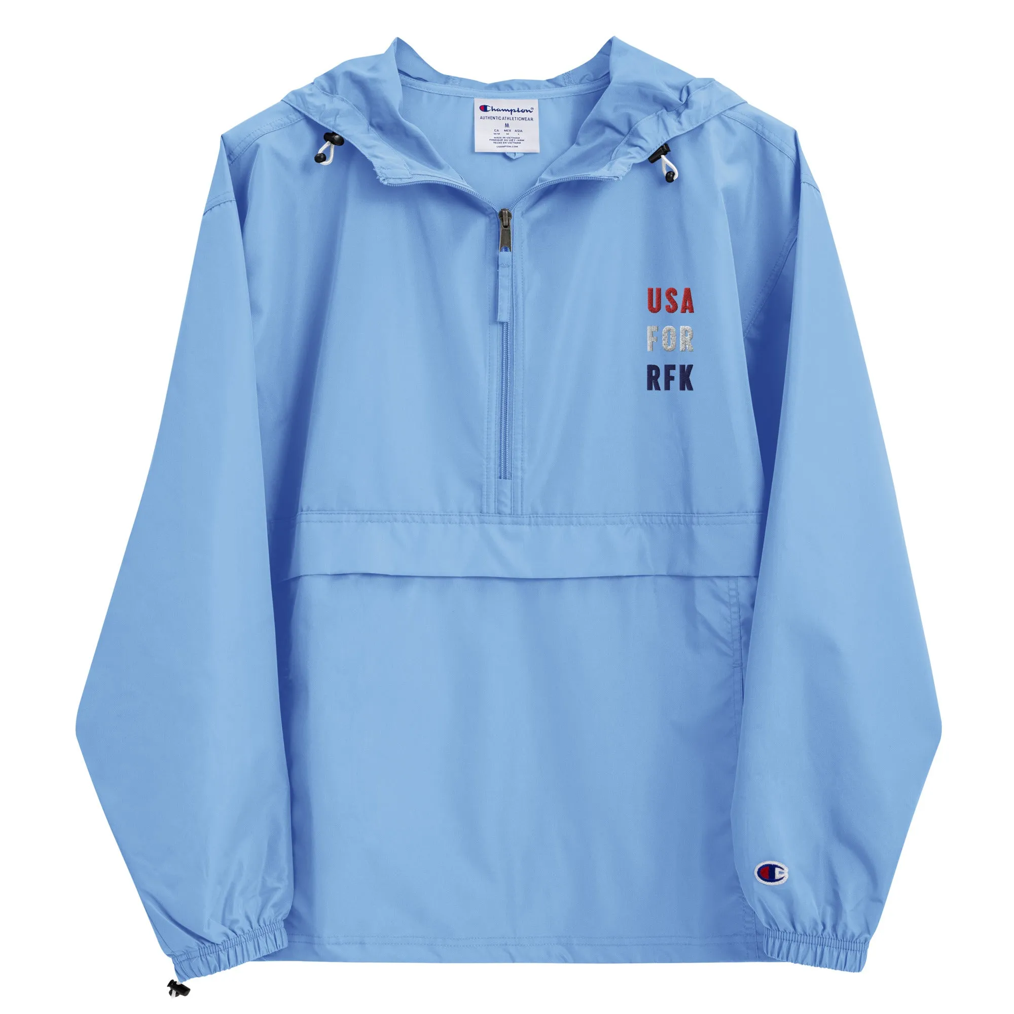USA for RFK Embroidered Champion Packable Jacket