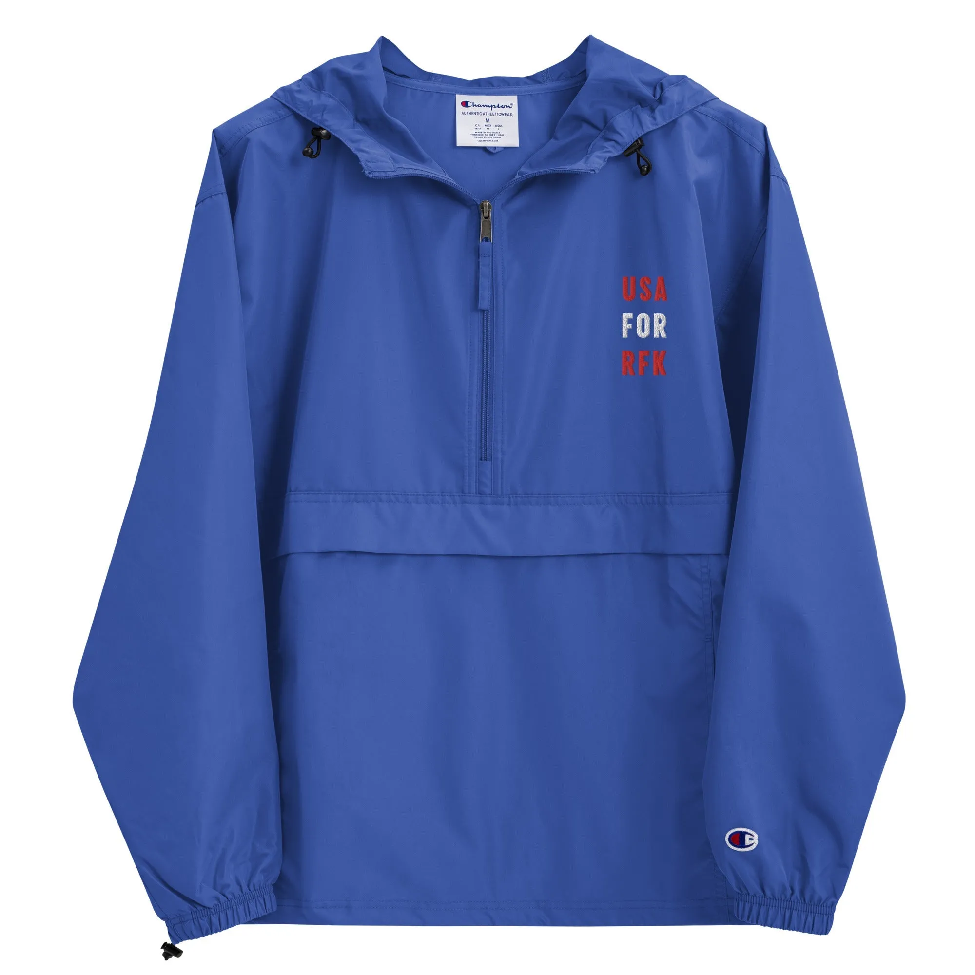 USA for RFK Embroidered Champion Packable Jacket