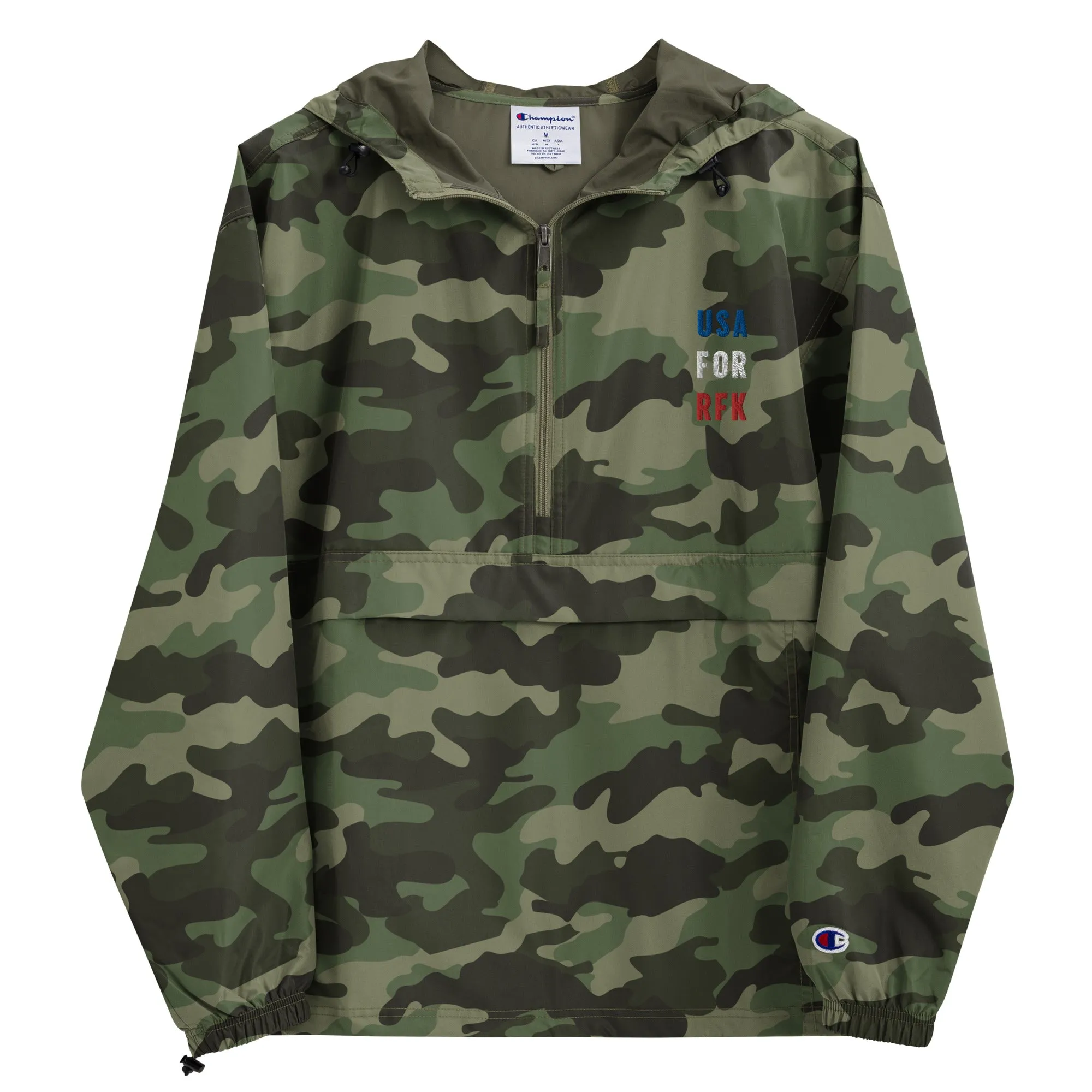 USA for RFK Embroidered Champion Packable Jacket