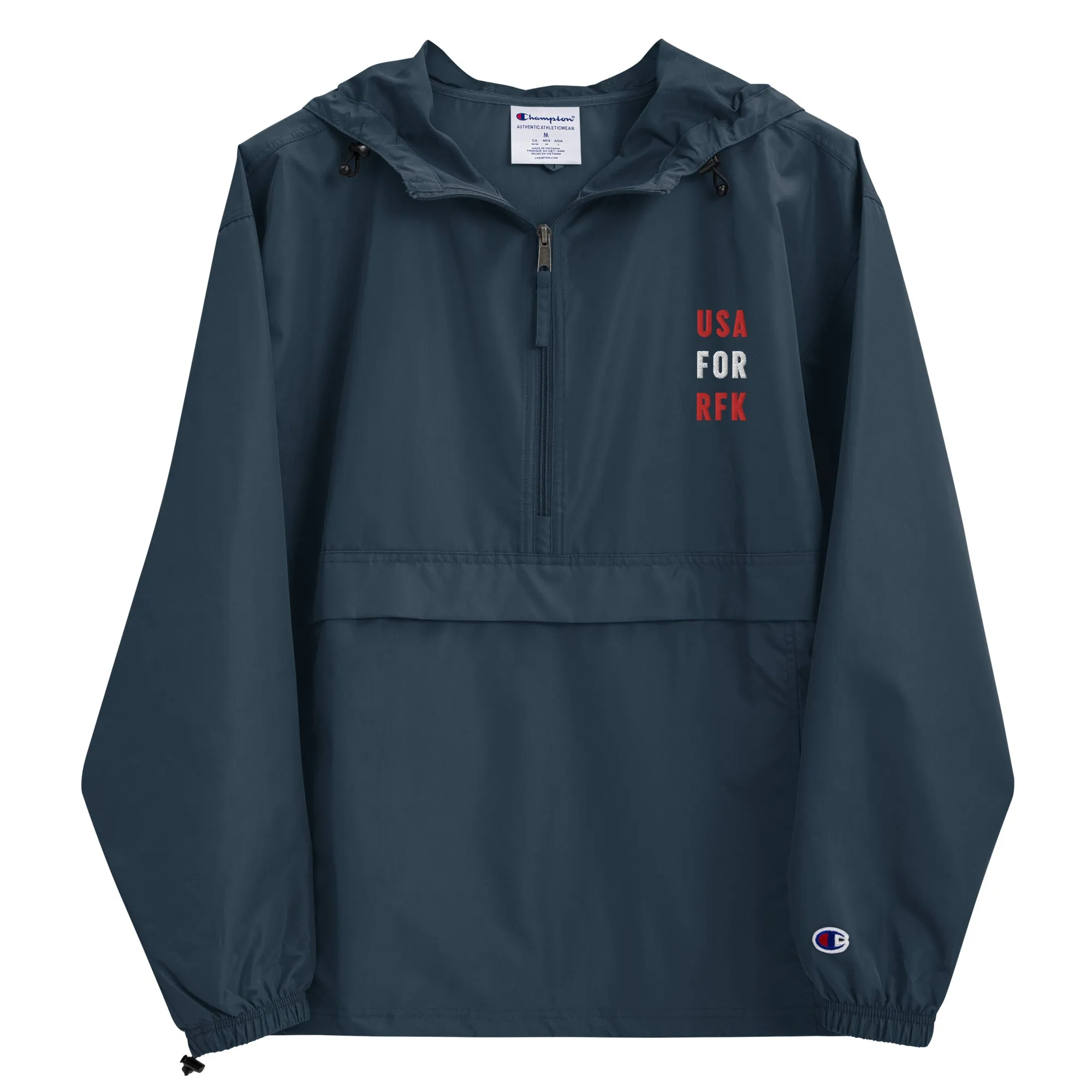 USA for RFK Embroidered Champion Packable Jacket