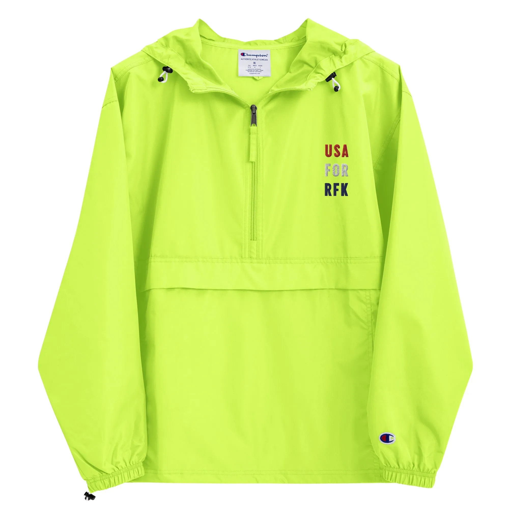 USA for RFK Embroidered Champion Packable Jacket