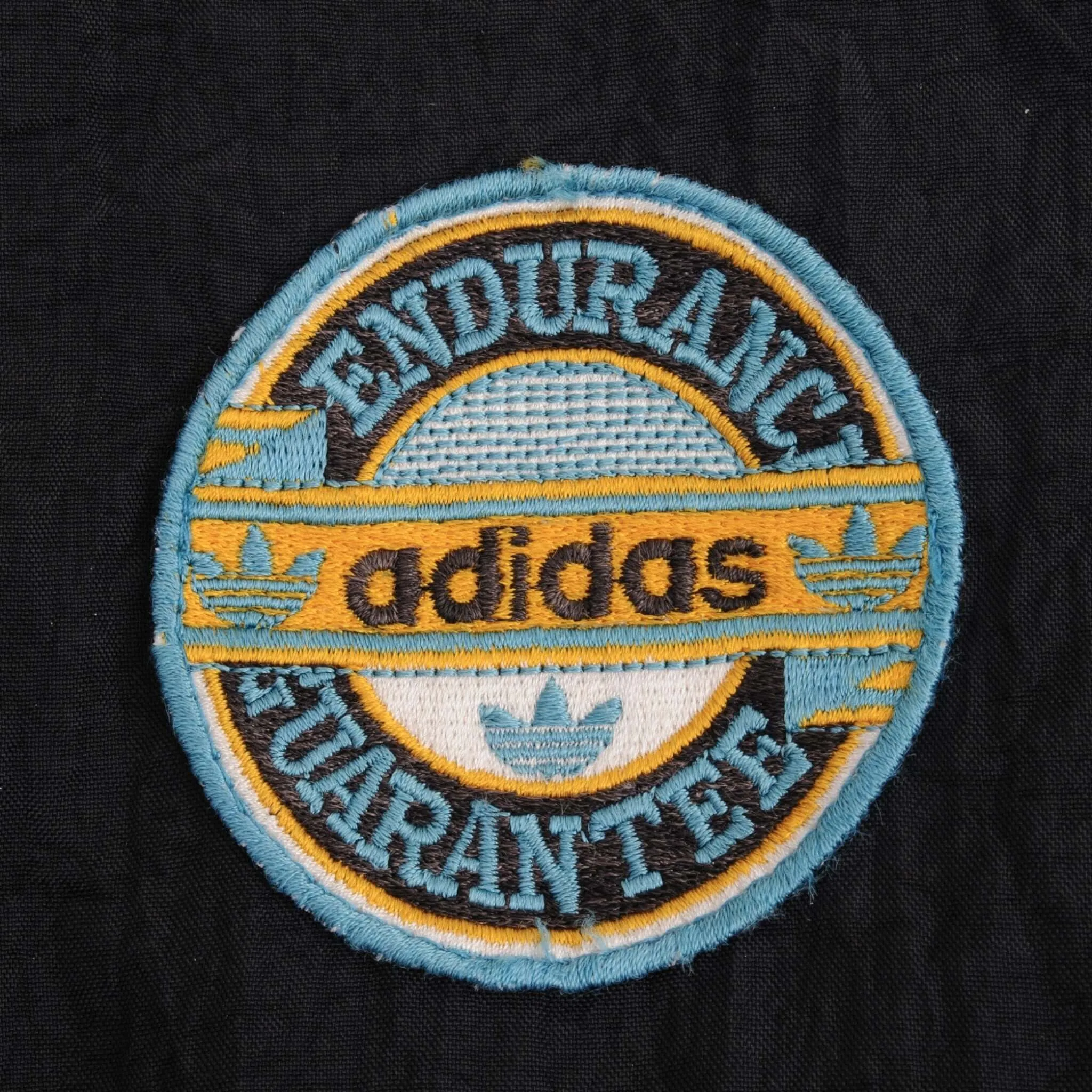 VINTAGE ADIDAS ENDURANCE GUARANTEE VARSITY 1980S TRACK JACKET SIZE MEDIUM