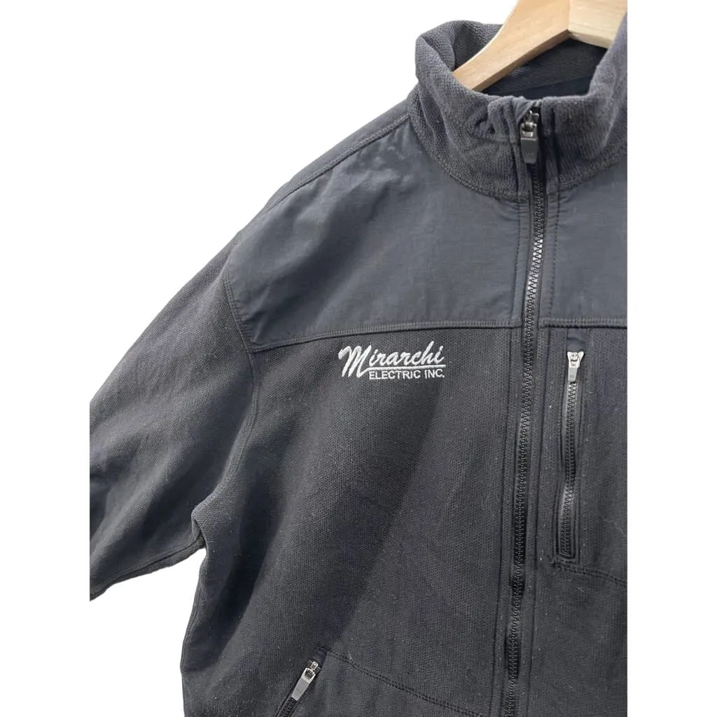 Vintage Carhartt Mirarchi Electric Inc. Black Zip Up Fleece Jacket