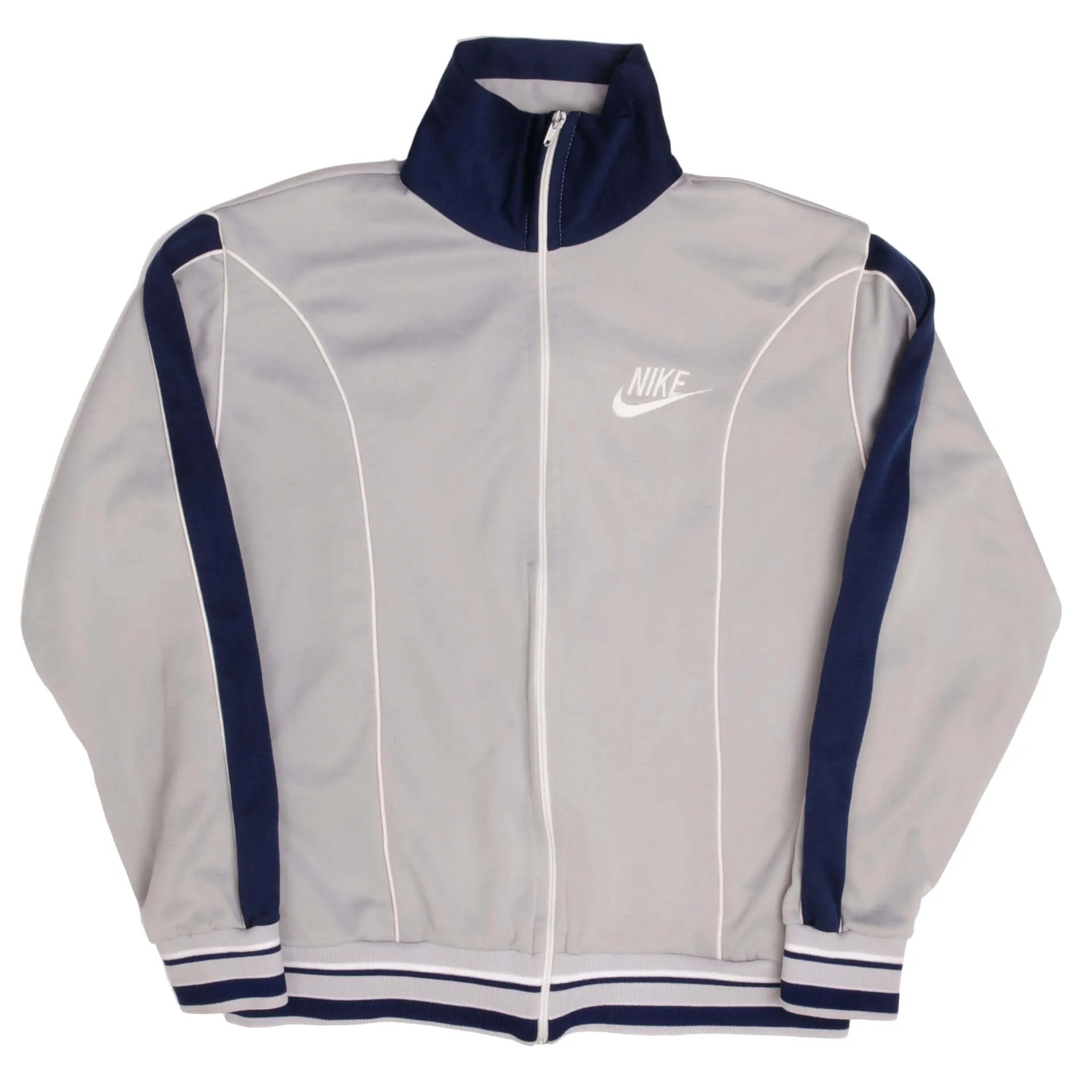 VINTAGE NIKE GREY TRACK JACKET SIZE MEDIUM 1978- 1983
