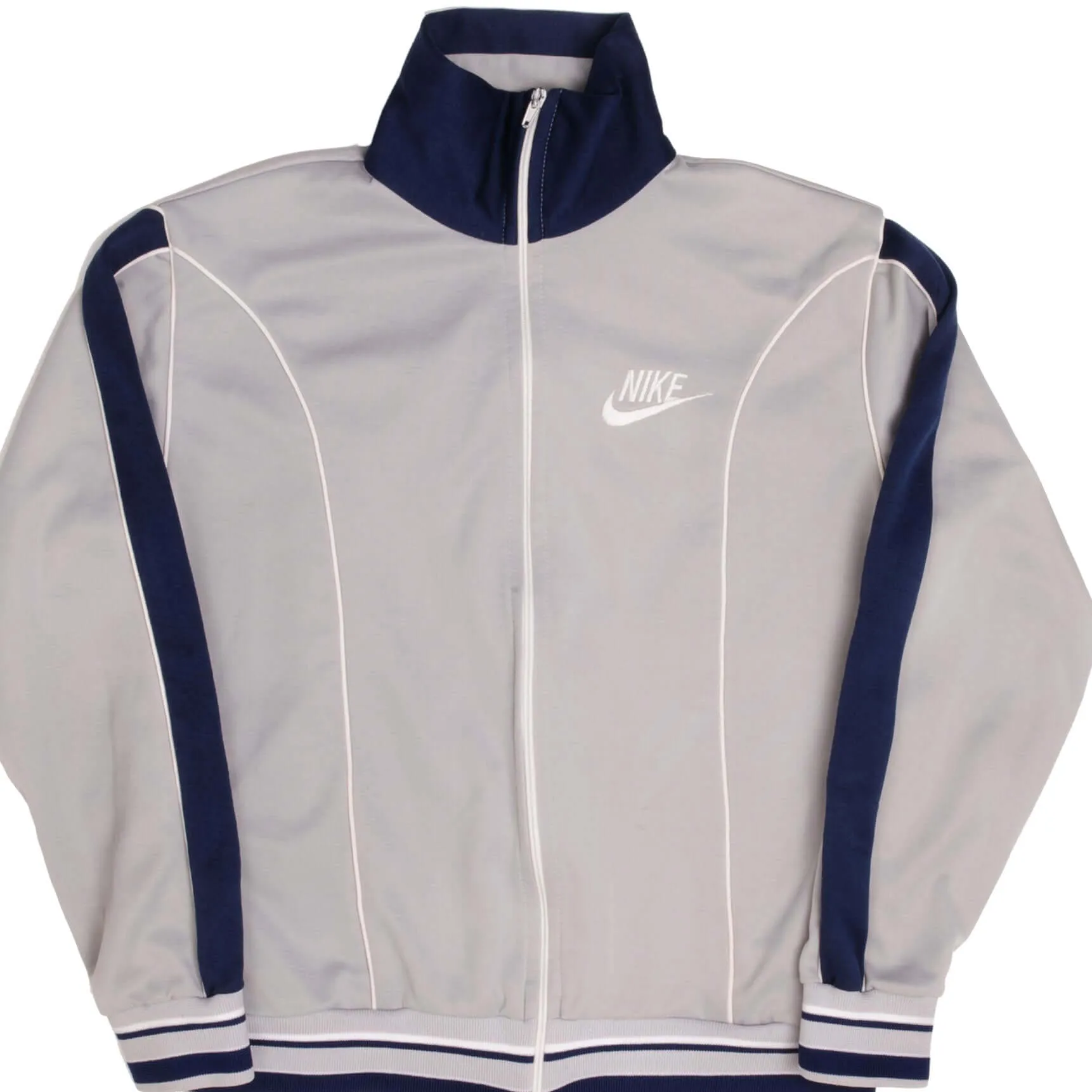 VINTAGE NIKE GREY TRACK JACKET SIZE MEDIUM 1978- 1983