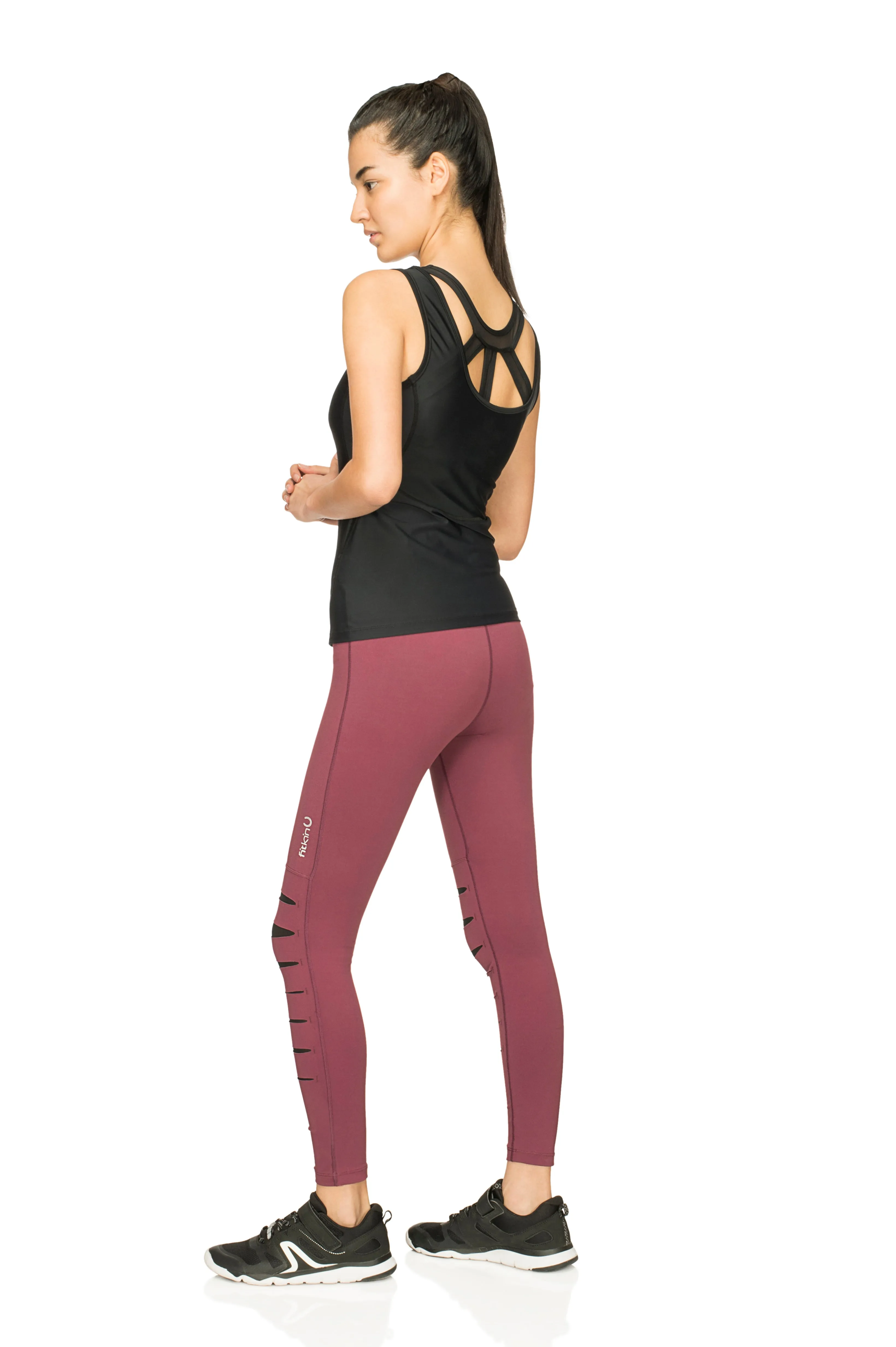 Women's Waist Trimmer Black Tank Top