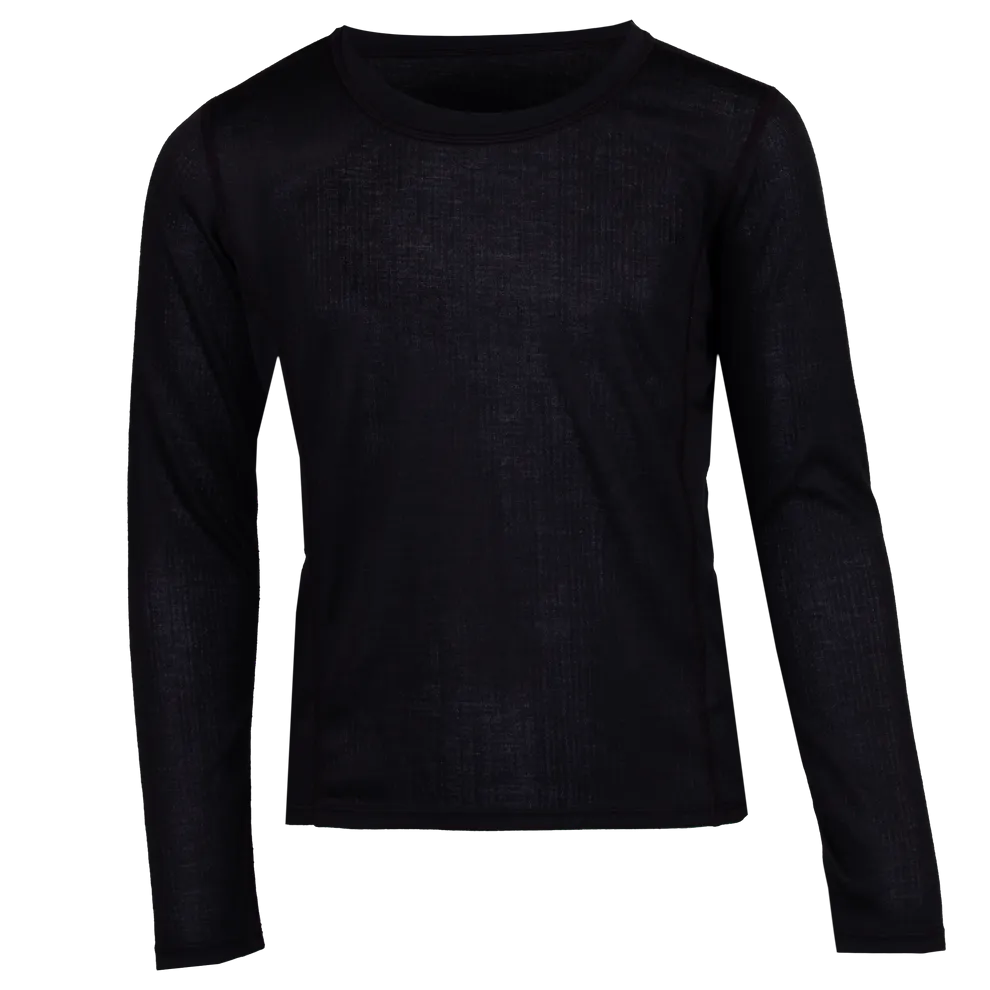 Youth Double Layer Crewneck - Black