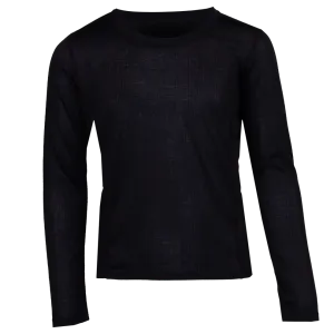 Youth Double Layer Crewneck - Black